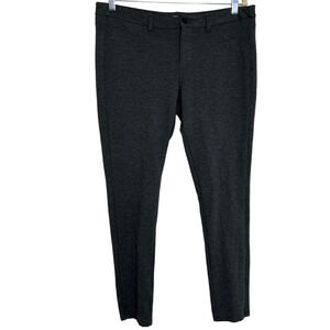 Mossimo Womens Knit Ankle Pants Size 16 Gray Stretch Extensible Zip Up